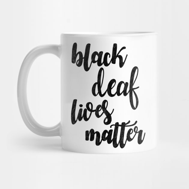 Black deaf lives matter by valentinahramov